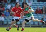 11 April 2010; Chris Barrett, Mayo, in action against Kieran O'Connor, Cork. Allianz GAA Football National League Division 1, Round 7, Cork v Mayo, Pairc Ui Chaoimh, Cork. Picture credit: Brian Lawless / SPORTSFILE