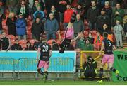 8 April 2016; Eric Molloy, Wexford Youths, centre, celebrates after scoring his side's first goal. SSE Airtricity League Premier Division, Cork City v Wexford Youths. Turners Cross, Cork. Picture credit: Eóin Noonan / SPORTSFILE