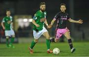 8 April 2016; Greg Bolger, Cork City, in action against Danny Furlong, Wexford Youths. SSE Airtricity League Premier Division, Cork City v Wexford Youths. Turners Cross, Cork. Picture credit: Eóin Noonan / SPORTSFILE