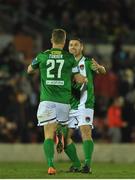 8 April 2016; Mark O'Sullivan, Cork City, celebrates with Ian Turner after scoring his side's first goal. SSE Airtricity League Premier Division, Cork City v Wexford Youths. Turners Cross, Cork. Picture credit: Eóin Noonan / SPORTSFILE