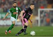 8 April 2016; Paul Murphy, Wexford Youths, in action against Greg Bolger, Cork City. SSE Airtricity League Premier Division, Cork City v Wexford Youths. Turners Cross, Cork. Picture credit: Eóin Noonan / SPORTSFILE