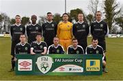 9 April 2016; The St. Peter's FC team. FAI Junior Cup Semi-Final in association with Aviva and Umbro, St. Peters FC v Pike Rovers, Leah Victoria Park, Tullamore, Co. Offaly. Picture credit: Brendan Moran / SPORTSFILE