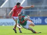 11 April 2010; Andy Moran, Mayo, in action against Brian O'Regan, Cork. Allianz GAA Football National League Division 1, Round 7, Cork v Mayo, Pairc Ui Chaoimh, Cork. Picture credit: Brian Lawless / SPORTSFILE