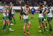 9 April 2016; Fionn Carr and his Connacht team-mates following their defeat. European Rugby Challenge Cup, Quarter-Final, Grenoble v Connacht. Stade des Alpes, Grenoble, France. Picture credit: Stephen McCarthy / SPORTSFILE