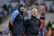 10 April 2016; Roscommon joint managers Fergal O'Donnell, left, and Kevin McStay. Allianz Football League, Division 1, Semi-Final, Kerry v Roscommon, Croke Park, Dublin. Picture credit: Brendan Moran / SPORTSFILE
