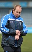 10 April 2016; Dublin manager Greg McGonigle. Lidl Ladies Football National League, Division 1, Dublin v Galway, Parnell Park, Dublin. Picture credit: Sam Barnes / SPORTSFILE