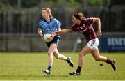 10 April 2016; Lauren Magee, Dublin, in action against Niamh McEvoy, Galway. Lidl Ladies Football National League, Division 1, Dublin v Galway, Parnell Park, Dublin. Picture credit: Sam Barnes / SPORTSFILE
