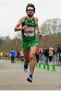 10 April 2016; Mick Clohisey, Raheny Shamrock AC, on his way to winning the National 10K Championships, during the SPAR Great Ireland Run / National 10K Championships. Phoenix Park, Dublin. Picture credit: Tomás Greally / SPORTSFILE