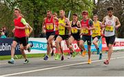 10 April 2016; A general view during the start of the Elite Mile event. The SPAR Great Ireland Run / National 10K Championships. Phoenix Park, Dublin. Picture credit: Tomás Greally / SPORTSFILE
