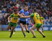 10 April 2016; Dean Rock, Dublin, in action against Frank McGlynn, left, and Patrick McBrearty, Donegal. Allianz Football League, Division 1, Semi-Final, Dublin v Donegal, Croke Park, Dublin. Picture credit: Ray McManus / SPORTSFILE