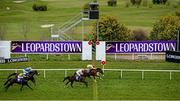 10 April 2016; Tribal Path, with Donagh O'Connor up, cross the line to win the Leopardstown Family Raceday Handicap. Leopardstown, Co. Dublin. Picture credit: Cody Glenn / SPORTSFILE