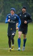 11 April 2016; Leinster's Eoin Reddan and Rob Kearney, right, arrive for squad training. Leinster Rugby Squad Training. Thornfields, UCD, Belfield, Dublin. Picture credit: Piaras Ó Mídheach / SPORTSFILE