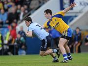 17 April 2010; Rory O'Carroll, Dublin, in action against Donal Shine, Roscommon. Cadbury GAA Football Under 21 All-Ireland Football Championship Semi-Final, Roscommon v Dublin, Kingspan Breffni Park, Cavan. Photo by Sportsfile