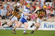 18 April 2010; Aidan Kearney, Waterford, in action against Michael Grace, left, and James 'Cha' Fitzpatrick, Kilkenny. Allianz GAA Hurling National League, Division 1, Round 7, Kilkenny v Waterford, Nowlan Park, Kilkenny. Picture credit: Brendan Moran / SPORTSFILE
