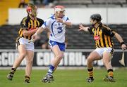 18 April 2010; Thomas Connors, Waterford, in action against John Tennyson, left, and JJ Delaney, Kilkenny. Allianz GAA Hurling National League, Division 1, Round 7, Kilkenny v Waterford, Nowlan Park, Kilkenny. Picture credit: Brendan Moran / SPORTSFILE