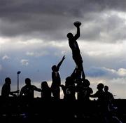 18 April 2010; Michael McCarthy, Connacht, wins a lineout against Munster. Celtic League, Connacht v Munster, Sportsground, Galway. Picture credit: Ray Ryan / SPORTSFILE