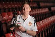 19 April 2010; Conor Kenna, St. Patrick's Athletic, who was presented with the Airtricity SWAI Player of the Month Award for March. Richmond Park, Dublin. Picture credit: Pat Murphy / SPORTSFILE