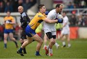 3 April 2016; Kevin Murnaghan, Kildare, in action against Jamie Malone, Clare. Allianz Football League, Division 3, Round 7, Kildare v Clare. St Conleth's Park, Newbridge, Co. Kildare. Picture credit: Stephen McCarthy / SPORTSFILE