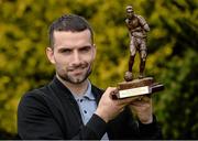 12 April 2016; Christy Fagan, St. Patrick's Athletic, with his SSE Airtricity/SWAI Player of the Month Award for March 2016. ALSAA Complex, Santry, Dublin. Picture credit: Seb Daly / SPORTSFILE