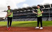 12 April 2016; TV star Moone Boy, David Rawle, joined a host of GAA stars today at Croke Park to launch Kellogg’s GAA Cúl Camps 2016. The summer camps attract over 100,000 children and are hosted in more than 1,000 locations nationwide. Costing just Ä55 for a full week of fun, coaching and a free kit, Kellogg’s is on a mission for the promotion of nutrition coupled with physical activity. Sign up for Kellogg’s GAA Cúl Camps at www.kelloggsculcamps.gaa.ie. Pictured are Mayo footballer Aidan O'Shea, left, and Kilkenny hurler TJ Reid. Croke Park, Dublin. Picture credit: Ramsey Cardy / SPORTSFILE