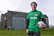 13 April 2016; Republic of Ireland International Jeff Hendrick visited the Deaf Village Ireland, in Cabra, today to promote DeafHear new hearing aid service and also met with Deaf Sports Ireland to encourage young soccer players with hearing loss to play for the Irish Deaf Soccer team. Deaf Village Ireland, Cabra, Dublin. Picture credit: David Maher / SPORTSFILE