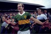 21 September 1986; Kerry's Jack O'Shea is congratulated by fans after the game. Kerry v Tyrone, All-Ireland Football Final, Croke Park, Dublin. Picture credit; Ray McManus / SPORTSFILE