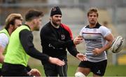 14 April 2016; Ulster's Jared Payne during squad training. Kingspan Stadium, Ravenhill Park, Belfast. Picture credit: Oliver McVeigh / SPORTSFILE