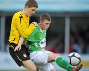 20 April 2010; Shane O'Neill, Bray Wanderers, in action against Shane Guthrie, St. Patrick’s Athletic. Airtricity League, Premier Division, Bray Wanderers v St. Patrick’s Athletic, Carlisle Grounds, Bray. Picture credit: David Maher / SPORTSFILE