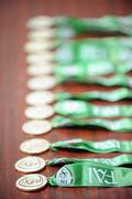 19 April 2010; A general view of the winners medals. National Colleges and Universities Futsal Cup Final, IT Carlow v DIT, University of Limerick, Limerick. Picture credit: Diarmuid Greene / SPORTSFILE