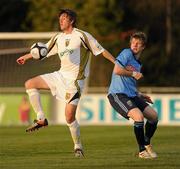 22 April 2010; Shane McFaul, Sporting Fingal, in action against Chris Mulhall, UCD. Airtricity League Premier Division, UCD v Sporting Fingal, Belfield Bowl, UCD, Dublin. Picture credit: Stephen McCarthy / SPORTSFILE