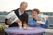 23 April 2010; Special Olympics Ireland All-Ireland Collection Day took place all across Ireland today. A Coffee Morning was held at Newstalk/Today FM Offices to mark this important day in Special Olympics Ireland’s fundraising calendar. At the coffee morning is Special Olympics athlete Susan Murray, from Terenure, Dublin, with GAA broadcaster Micheal O Muircheartaigh. Newstalk/Today FM Studios, Digges Lane, Dublin. Picture credit: Stephen McCarthy / SPORTSFILE