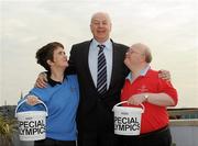 23 April 2010; Special Olympics Ireland All-Ireland Collection Day took place all across Ireland today. A Coffee Morning was held at Newstalk/Today FM Offices to mark this important day in Special Olympics Ireland’s fundraising calendar. At the coffee morning are Special Olympics athletes Susan Murray and Joe Feehily, both from Terenure, Dublin, with Bobby Kerr, Insomnia Coffee Company CEO. Newstalk/Today FM Studios, Digges Lane, Dublin. Picture credit: Stephen McCarthy / SPORTSFILE