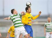 23 April 2010; Pablo Rodriguez, Bray Wanderers, in action against Pat Flynn, Shamrock Rovers. Airtricity League Premier Division, Shamrock Rovers v Bray Wanderers, Tallaght Stadium, Tallaght, Dublin. Picture credit: Pat Murphy / SPORTSFILE