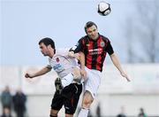 23 April 2010; Brian Shelley, Bohemians, in action against Ross Gaynor, Dundalk. Airtricity League Premier Division, Dundalk v Bohemians, Oriel Park, Dundalk, Co. Louth. Photo by Sportsfile