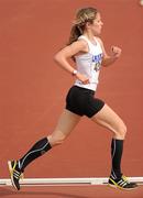 24 April 2010; Linda Byrne, DCU, on her way to winning the women's 3000m event, in a time of 09:42.45. Irish Universities Track and Field Championships, Morton Stadium, Santry, Dublin. Picture credit: Stephen McCarthy / SPORTSFILE