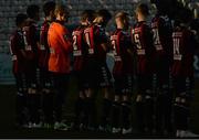15 April 2016; Members of the Bohemians team stand for a minute applause before the start of the game. SSE Airtricity League, Premier Division, Bohemians v Shamrock Rovers. Dalymount Park, Dublin. Picture credit: David Maher / SPORTSFILE