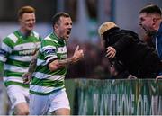 15 April 2016; Gary McCabe, Shamrock Rovers celebrates after scoring his side's first goal. SSE Airtricity League, Premier Division, Bohemians v Shamrock Rovers. Dalymount Park, Dublin. Picture credit: David Maher / SPORTSFILE