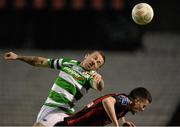 15 April 2016; Gary McCabe, Shamrock Rovers, in action against Dan Byrne, Bohemians. SSE Airtricity League, Premier Division, Bohemians v Shamrock Rovers. Dalymount Park, Dublin. Picture credit: David Maher / SPORTSFILE