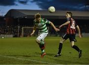 15 April 2016; Simon Madden, Shamrock Rovers, in action against Ayman Ben Mohammed, Bohemians. SSE Airtricity League, Premier Division, Bohemians v Shamrock Rovers. Dalymount Park, Dublin. Picture credit: David Maher / SPORTSFILE