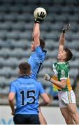 16 April 2016; Kevin Callaghan, Dublin, in action against Dylan Kavanagh, Offaly. Electric Ireland Leinster GAA Football Minor Championship First Round, Dublin v Offaly. Parnell Park, Dublin.  Picture credit: Cody Glenn / SPORTSFILE