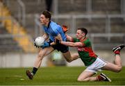 16 April 2016; Con O'Callaghan, Dublin, in action against Diarmuid O'Connor, Mayo. Eirgrid GAA Football Under 21 All-Ireland Championship semi-final, Dublin v Mayo. O'Connor Park, Tullamore, Co. Offaly.  Picture credit: Sam Barnes / SPORTSFILE