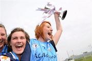24 April 2010; St Patrick’s Academy captain Faoiltiarna Keenan celebrates with the cup. Tesco All-Ireland Junior A Post Primary Schools Final, St Patrick’s Academy, Dungannon v St Leo’s, Carlow, Gaelic Grounds, Drogheda, Co. Louth. Photo by Sportsfile