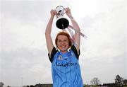 24 April 2010; St Patrick’s Academy captain celebrates with the cup. Tesco All-Ireland Junior A Post Primary Schools Final, St Patrick’s Academy, Dungannon v St Leo’s, Carlow, Gaelic Grounds, Drogheda, Co. Louth. Photo by Sportsfile