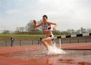 24 April 2010; Bryony Treston, Trinity College Dublin, on her way to winning the women's 3000m steeplechase event, in a time of 11:22.07. Irish Universities Track and Field Championships, Morton Stadium, Santry, Dublin. Picture credit: Stephen McCarthy / SPORTSFILE