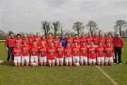 24 April 2010; The Cork squad. Bord Gais Energy Ladies National Football League Division 1 Semi-Final, Cork v Monaghan, St Rynaghs GAA, Banagher, Co Offaly. Picture credit: David Maher / SPORTSFILE