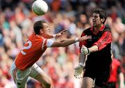 25 April 2010; Brendan McVeigh, Down, in action against Gareth Swift, Armagh. Allianz GAA Football National League Division 2 Final, Down v Armagh, Croke Park, Dublin. Photo by Sportsfile