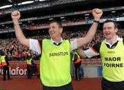 25 April 2010; Paddy O'Rourke, Armagh manager, celebrates at the end of the game. Allianz GAA Football National League Division 2 Final, Down v Armagh, Croke Park, Dublin. Photo by Sportsfile