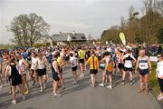 24 April 2010; A general view of athletes before the start of the BHAA / K Club 10km Road Race. K Club, Straffan, Co. Kildare. Picture credit: David Maher / SPORTSFILE