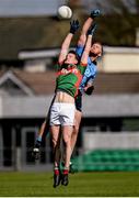 16 April 2016; Matthew Ruane, Mayo, in action against Andy Foley, Dublin. Eirgrid GAA Football Under 21 All-Ireland Championship semi-final, Dublin v Mayo. O'Connor Park, Tullamore, Co. Offaly.  Picture credit: Sam Barnes / SPORTSFILE