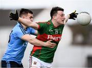 16 April 2016; Liam Irwin, Mayo, in action against Michael Deegan, Dublin. Eirgrid GAA Football Under 21 All-Ireland Championship semi-final, Dublin v Mayo. O'Connor Park, Tullamore, Co. Offaly.  Picture credit: Sam Barnes / SPORTSFILE